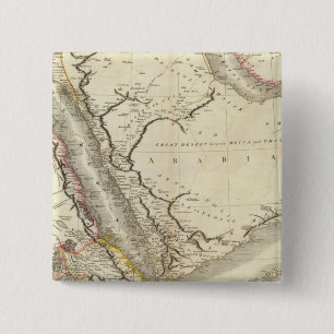 Badge Carré 5 Cm Arabie, Égypte, Abyssinie, mer Rouge