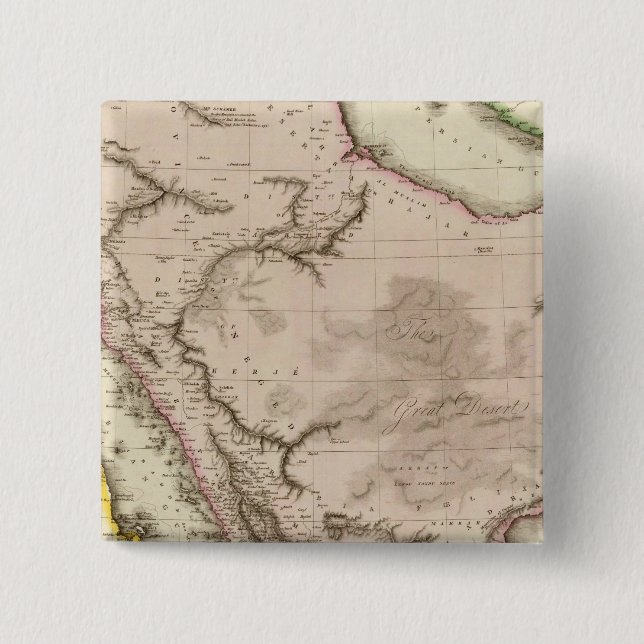 Badge Carré 5 Cm Arabie saoudite (Devant)
