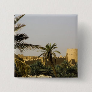 Badge Carré 5 Cm Arabie saoudite, Riyad, vieille ville d'Al-Diriya