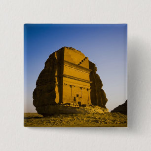 Badge Carré 5 Cm Arabie saoudite, site de Madain Saleh, ancien 4