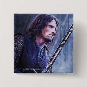 Badge Carré 5 Cm Aragorn with Blood