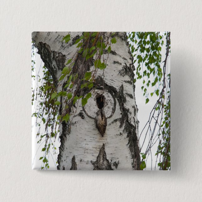 BADGE CARRÉ 5 CM ARBRE ARRIÈRE (Devant)