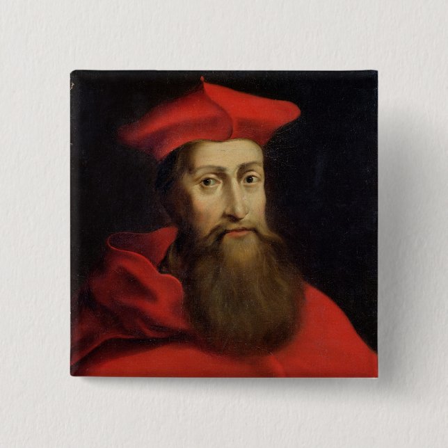 Badge Carré 5 Cm Archevêque cardinal de Reginald Polonais de (Devant)