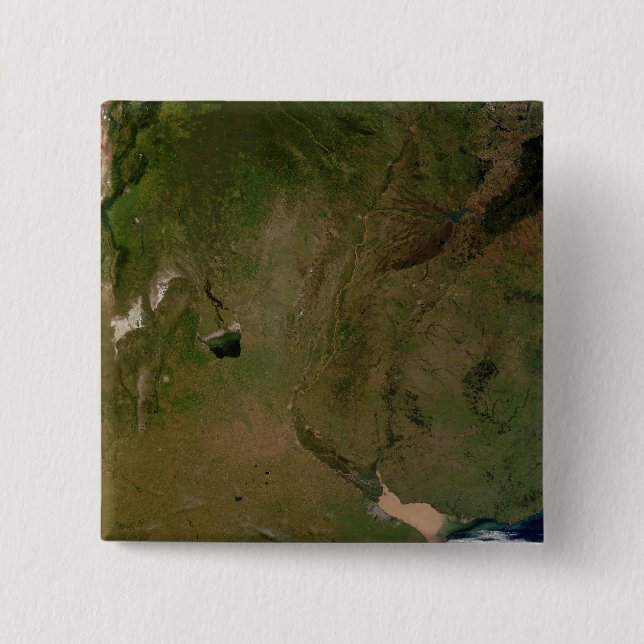 Badge Carré 5 Cm Argentine (Devant)