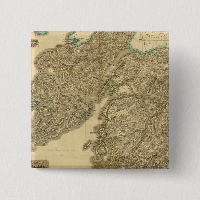 Badge Carré 5 Cm Argyllshire composite (Devant)