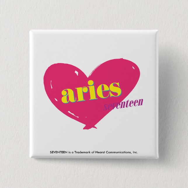Badge Carré 5 Cm Aries (Devant)
