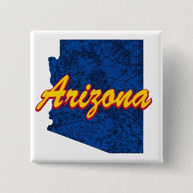 Badge Carré 5 Cm Arizona (Devant)