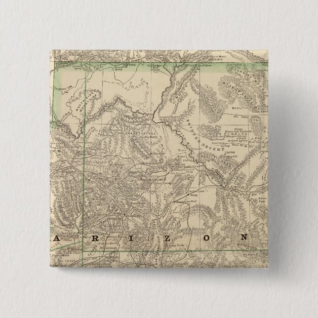 Badge Carré 5 Cm Arizona 7 (Devant)