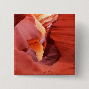 Badge Carré 5 Cm Arizona, Nation Navajo, Lower Antelope Canyon,