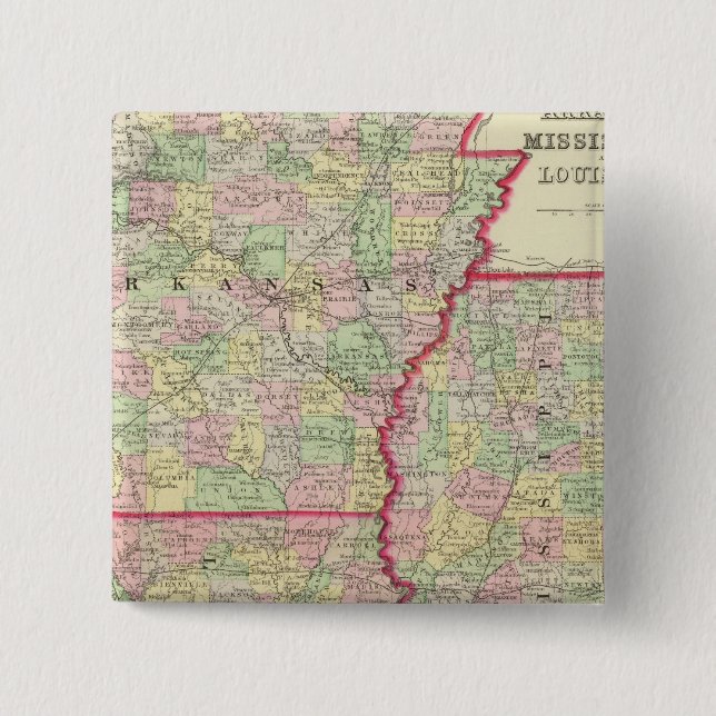 Badge Carré 5 Cm Ark, Miss, La (Devant)