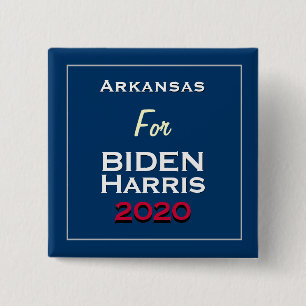 Badge Carré 5 Cm Arkansas pour le Carré BIDEN HARRIS 2020