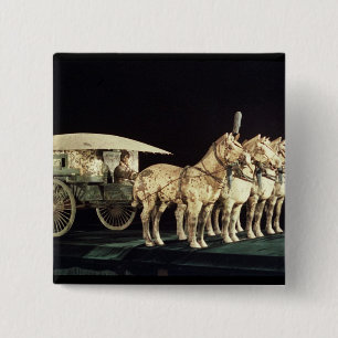 Badge Carré 5 Cm Armée de terre cuite, dynastie de Qin