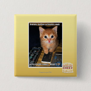 Badge Carré 5 Cm Armée des robots malfaisants