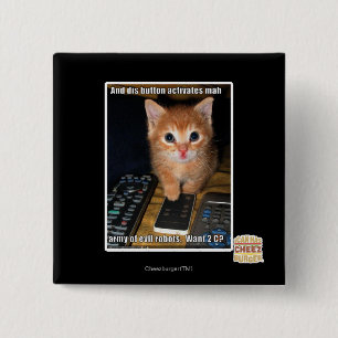 Badge Carré 5 Cm Armée des robots mauvais