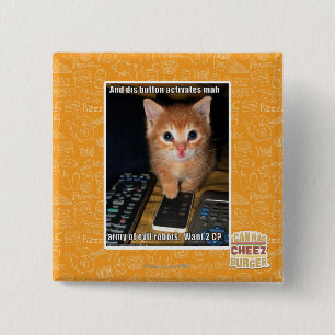 Badge Carré 5 Cm Armée des robots mauvais