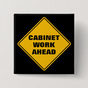 Badge Carré 5 Cm Armoire jaune en marche avant panneau routier clas