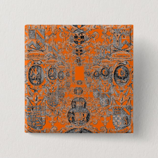 Badge Carré 5 Cm Armoiries (Devant)