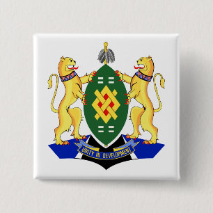 Badge Carré 5 Cm Armoiries de Johannesburg