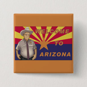 Badge Carré 5 Cm Arpaio : Accueil vers l'Arizona