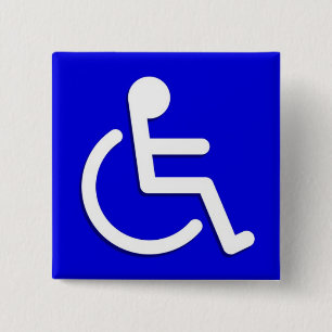 Badge Carré 5 Cm Arrière - plan de cadre Couleurs bleues Carré -