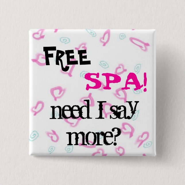 Badge Carré 5 Cm Arrière - plan de coeur, arrière - plan de coeur, (Devant)