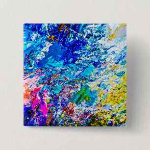 Badge Carré 5 Cm Art de la palette de couleurs