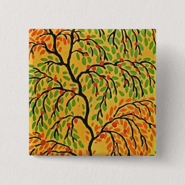 Badge Carré 5 Cm Art Déco #1 de Seguy à Emporio Moffa (Devant)