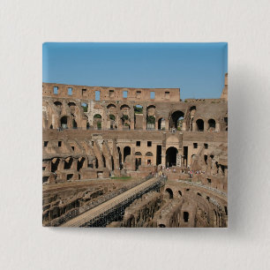Badge Carré 5 Cm Art romain. Le Colosseum ou Amphithéâtre Flavien 6