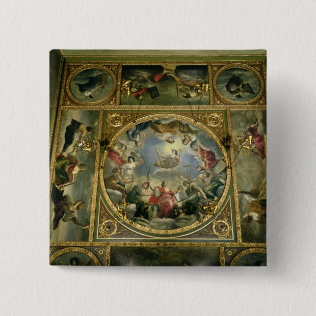 Badge Carré 5 Cm Arts et sciences, 1636 (Devant)