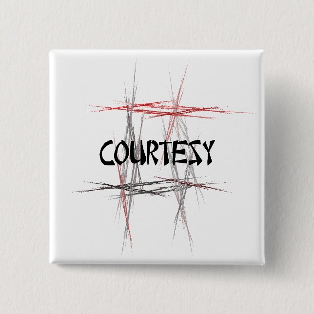 Badge Carré 5 Cm Arts martiaux (Devant)