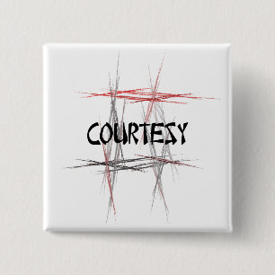 Badge Carré 5 Cm Arts martiaux