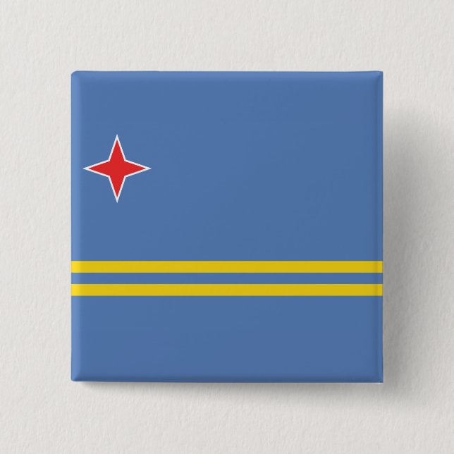 Badge Carré 5 Cm aruba (Devant)