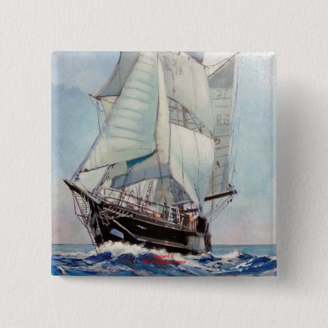 Badge Carré 5 Cm Asgard II (Devant)