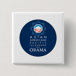 Badge Carré 5 Cm Asiatique de bouton