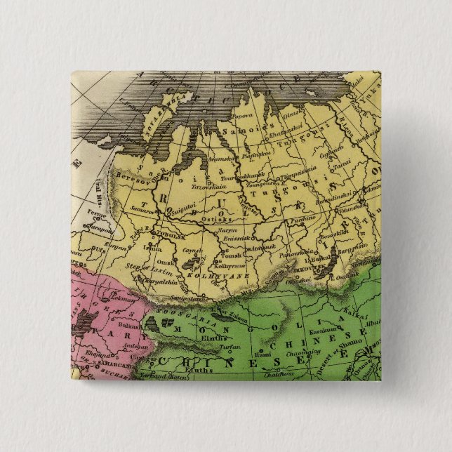 Badge Carré 5 Cm Asie 12 (Devant)