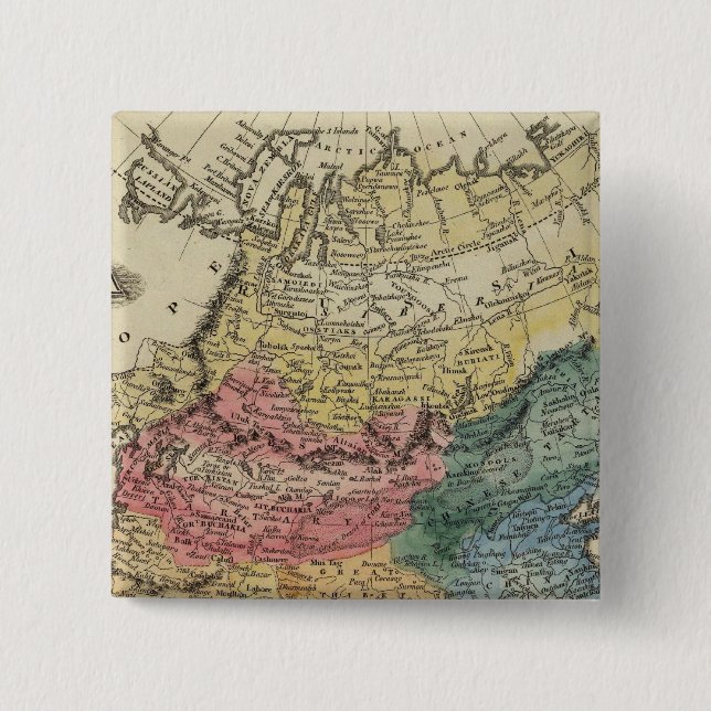 Badge Carré 5 Cm Asie 16 (Devant)