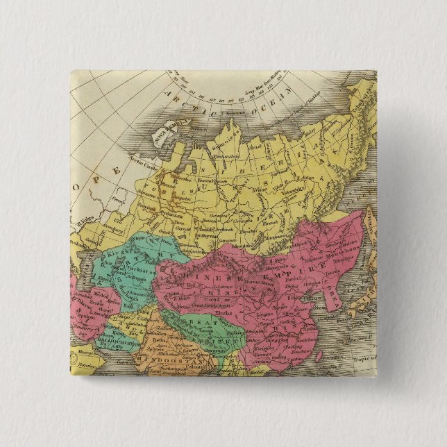 Badge Carré 5 Cm Asie 21 (Devant)