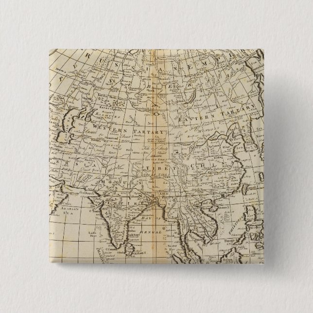 Badge Carré 5 Cm Asie 23 (Devant)