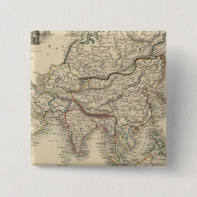 Badge Carré 5 Cm Asie 31 (Devant)