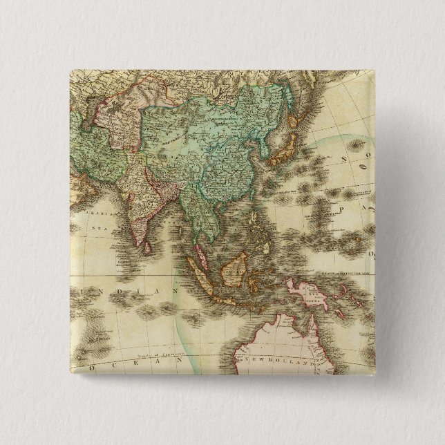 Badge Carré 5 Cm Asie 32 (Devant)