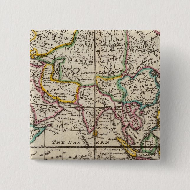 Badge Carré 5 Cm Asie 32 (Devant)