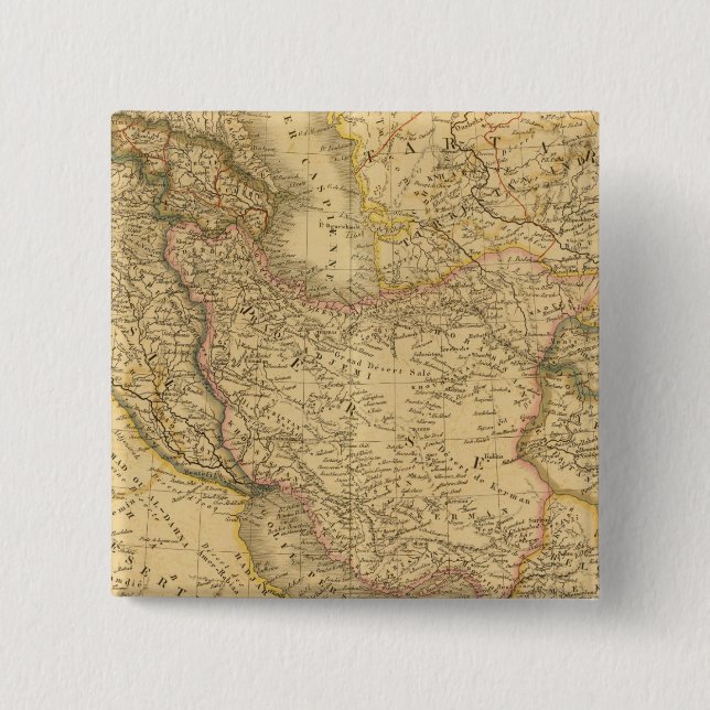 Badge Carré 5 Cm Asie 33 (Devant)