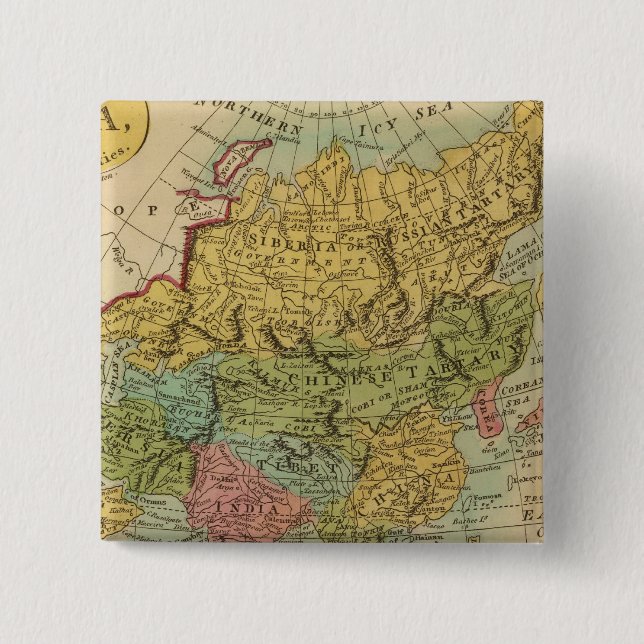 Badge Carré 5 Cm Asie 4 (Devant)