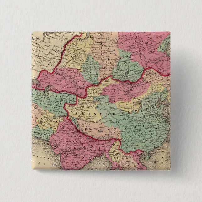 Badge Carré 5 Cm Asie 43 (Devant)