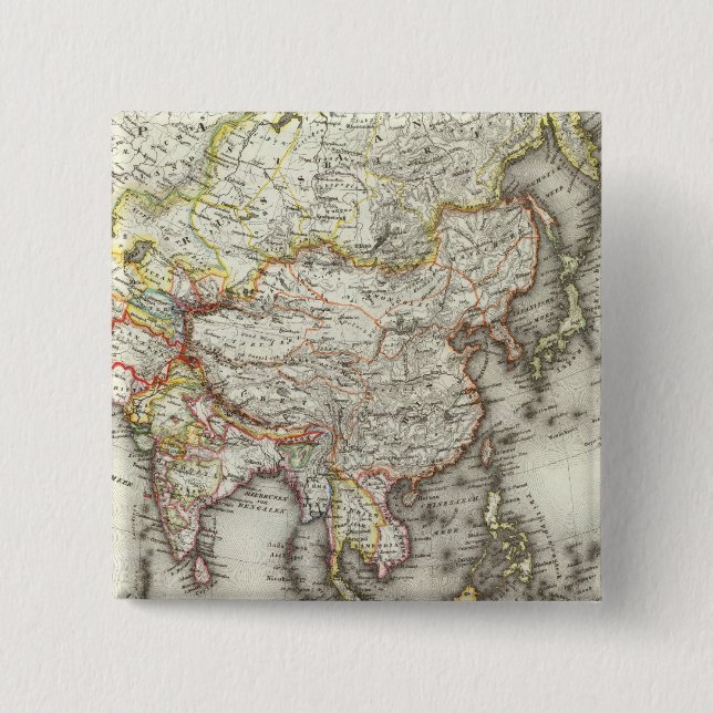 Badge Carré 5 Cm Asie 45 (Devant)