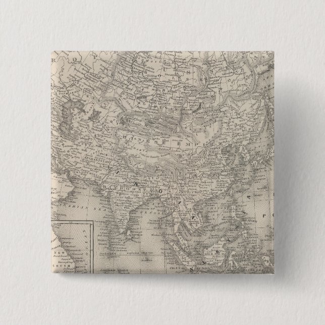 Badge Carré 5 Cm Asie 9 (Devant)