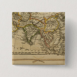 Badge Carré 5 Cm Asie, Afrique