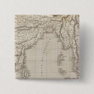 Badge Carré 5 Cm Asie du Sud, Inde