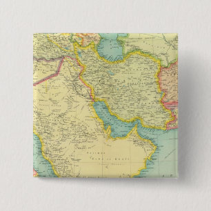 Badge Carré 5 Cm Asie du Sud-Ouest