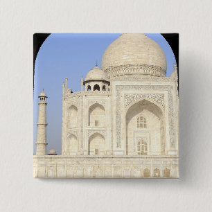 Badge Carré 5 Cm Asie, Inde, Uttar Pradesh, Agra. Le Taj 2
